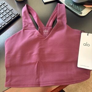 ALO Yoga Burgundy tank top NWT
